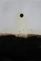 Snow - Huile et aérosol sur papier