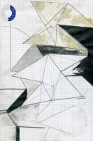 Reflex géométrique - Technique mixte sur papier