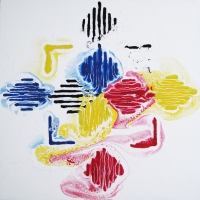 Test N°3 - Acrylique sur toile, 41x41cm, 2011